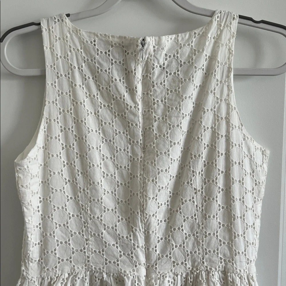 Ellen Tracy White Eyelet Dress 6 - Picture 7 of 7